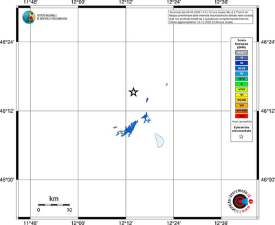 Mappa EMS - territori località