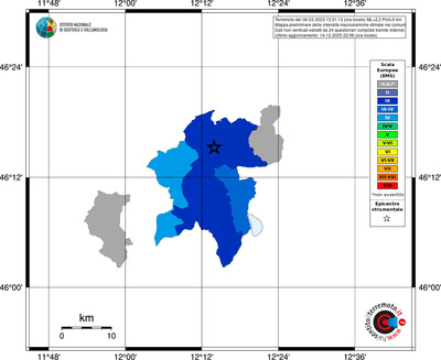 Mappa EMS - territori comuni