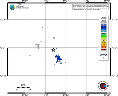 Mappa EMS - territori località