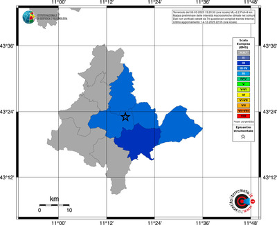 Mappa EMS - territori comuni