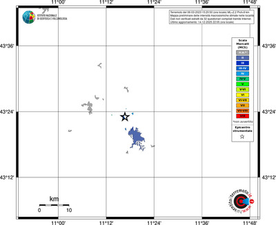 Mappa MCS - territori località