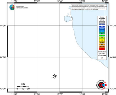 Mappa EMS - territori località