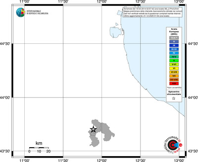 Mappa EMS - territori comuni