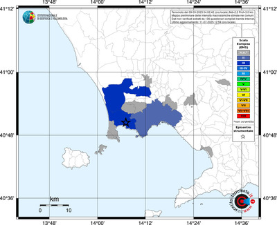 Mappa EMS - territori comunali