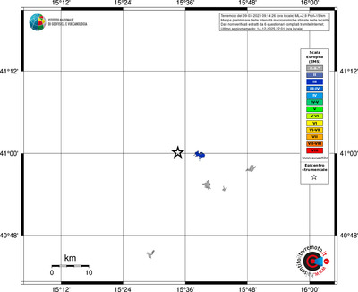 Mappa EMS - territori località