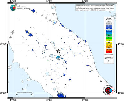 Mappa EMS - territori delle località