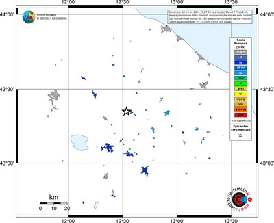 Mappa EMS - territori località