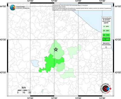 Mappa territorio comunale con almeno 3 questionari