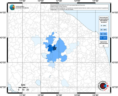 Mappa territorio comunale con almeno 3 questionari
