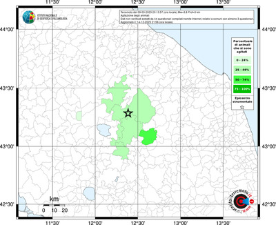 Mappa territorio comunale con almeno 3 questionari