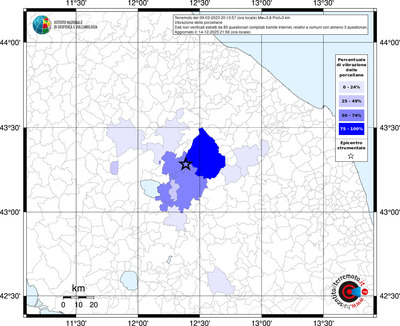 Mappa territorio comunale con almeno 3 questionari