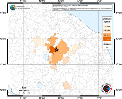 Mappa territorio comunale con almeno 3 questionari
