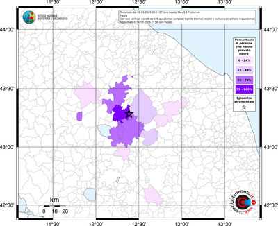Mappa territorio comunale con almeno 3 questionari