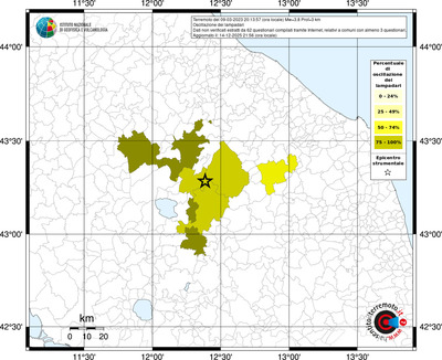 Mappa territorio comunale con almeno 3 questionari