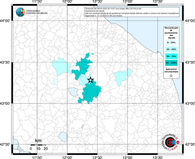 Mappa territorio comunale con almeno 3 questionari