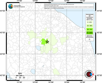 Mappa territorio comunale con almeno 3 questionari
