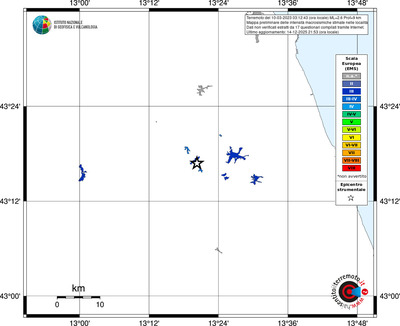 Mappa EMS - territori località