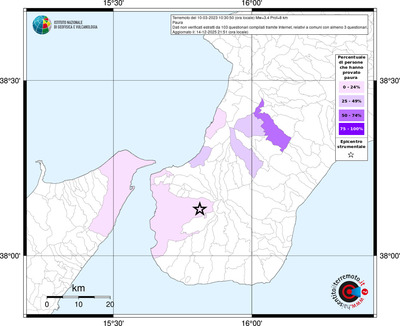 Mappa territorio comunale con almeno 3 questionari
