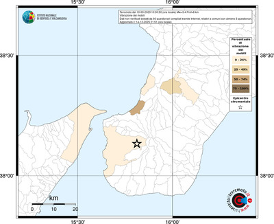 Mappa territorio comunale con almeno 3 questionari