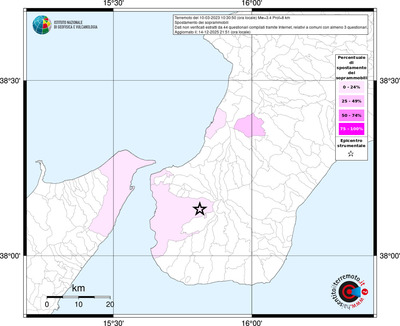 Mappa territorio comunale con almeno 3 questionari