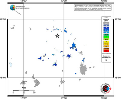 Mappa EMS - territori località