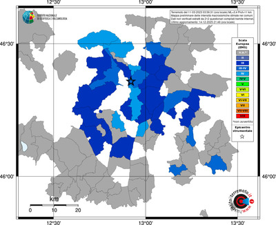 Mappa EMS - territori comuni