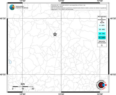 Mappa territorio comunale con almeno 3 questionari