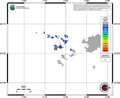 Mappa EMS - territori località