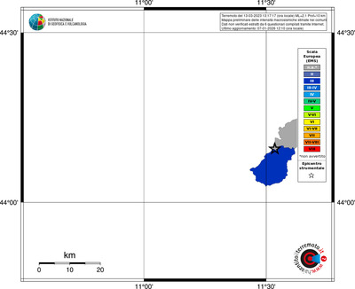 Mappa EMS - territori comuni