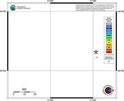 Mappa MCS - territori località