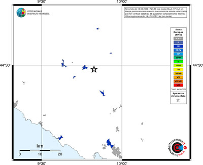 Mappa EMS - territori località