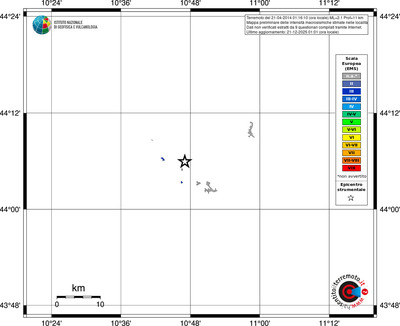 Mappa EMS - territori località