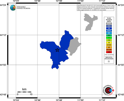 Mappa EMS - territori comuni