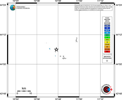 Mappa MCS - territori località