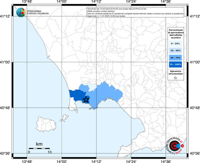 Mappa territorio comunale con almeno 3 questionari