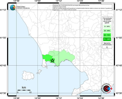 Mappa territorio comunale con almeno 3 questionari