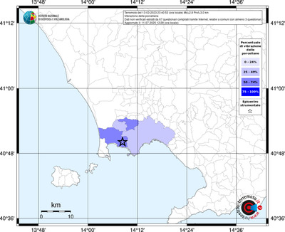 Mappa territorio comunale con almeno 3 questionari