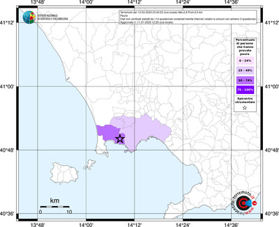 Mappa territorio comunale con almeno 3 questionari