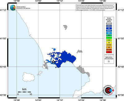 Mappa EMS - territori delle località
