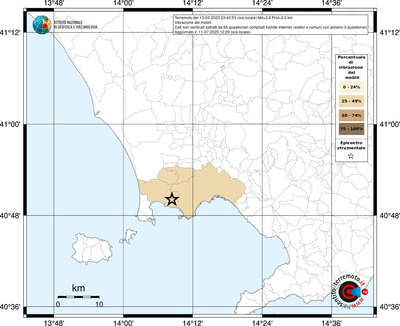 Mappa territorio comunale con almeno 3 questionari