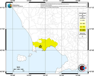 Mappa territorio comunale con almeno 3 questionari