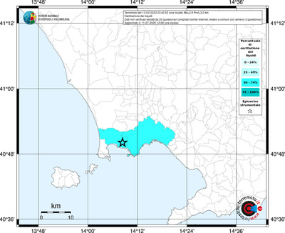 Mappa territorio comunale con almeno 3 questionari