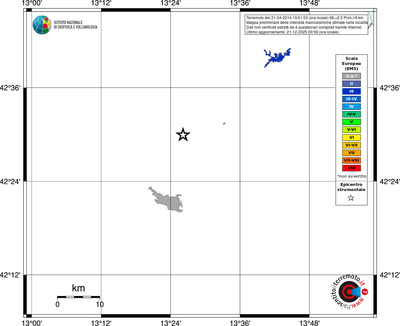 Mappa EMS - territori località
