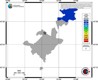 Mappa EMS - territori comuni