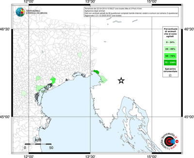 Mappa territorio comunale con almeno 3 questionari