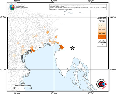Mappa territorio comunale con almeno 3 questionari
