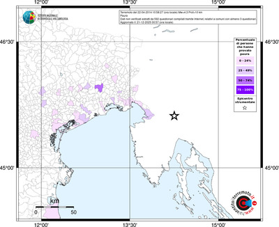 Mappa territorio comunale con almeno 3 questionari