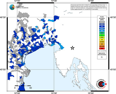 Mappa EMS - territori comuni