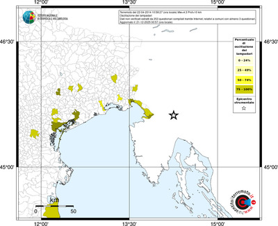 Mappa territorio comunale con almeno 3 questionari