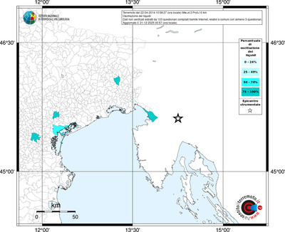 Mappa territorio comunale con almeno 3 questionari